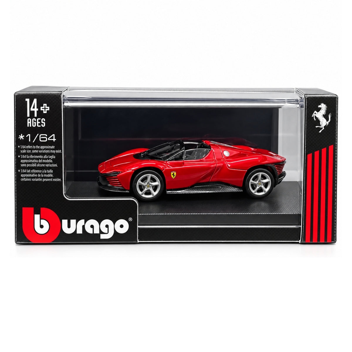 Bburago 1:64 Ferrari Daytona SP3 Red Die-Cast Model Car – Detailed Collectible Supercar Replica for Ferrari Fans & Diecast Collectors