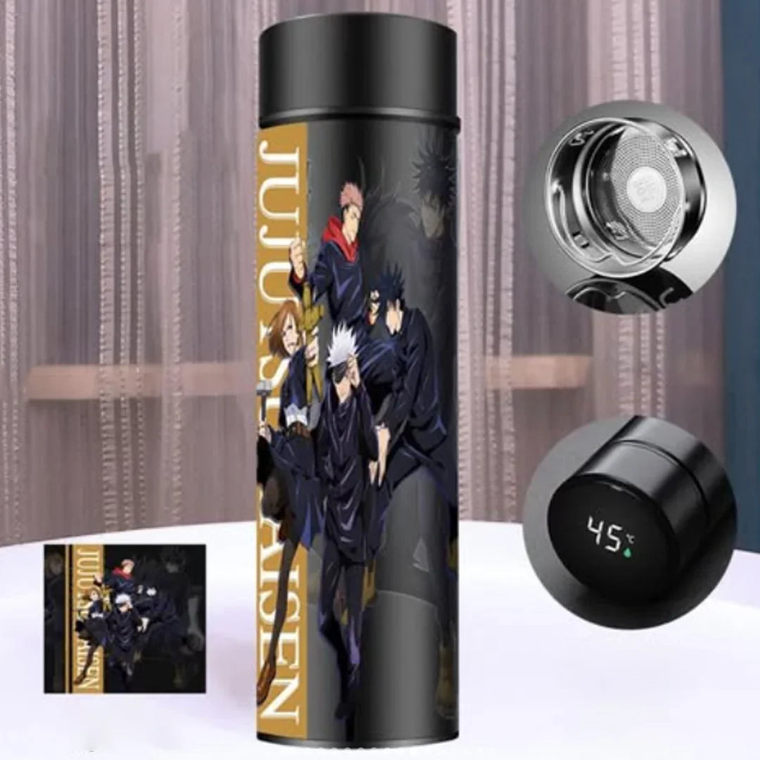 ChillSip Thermos Water Bottle | Water Bottle with LED Temperature Display | Stainless Steel Perfect for Hot & Cold Drinks (1 Pc) Vol- 500 ml - Jaiman Toys