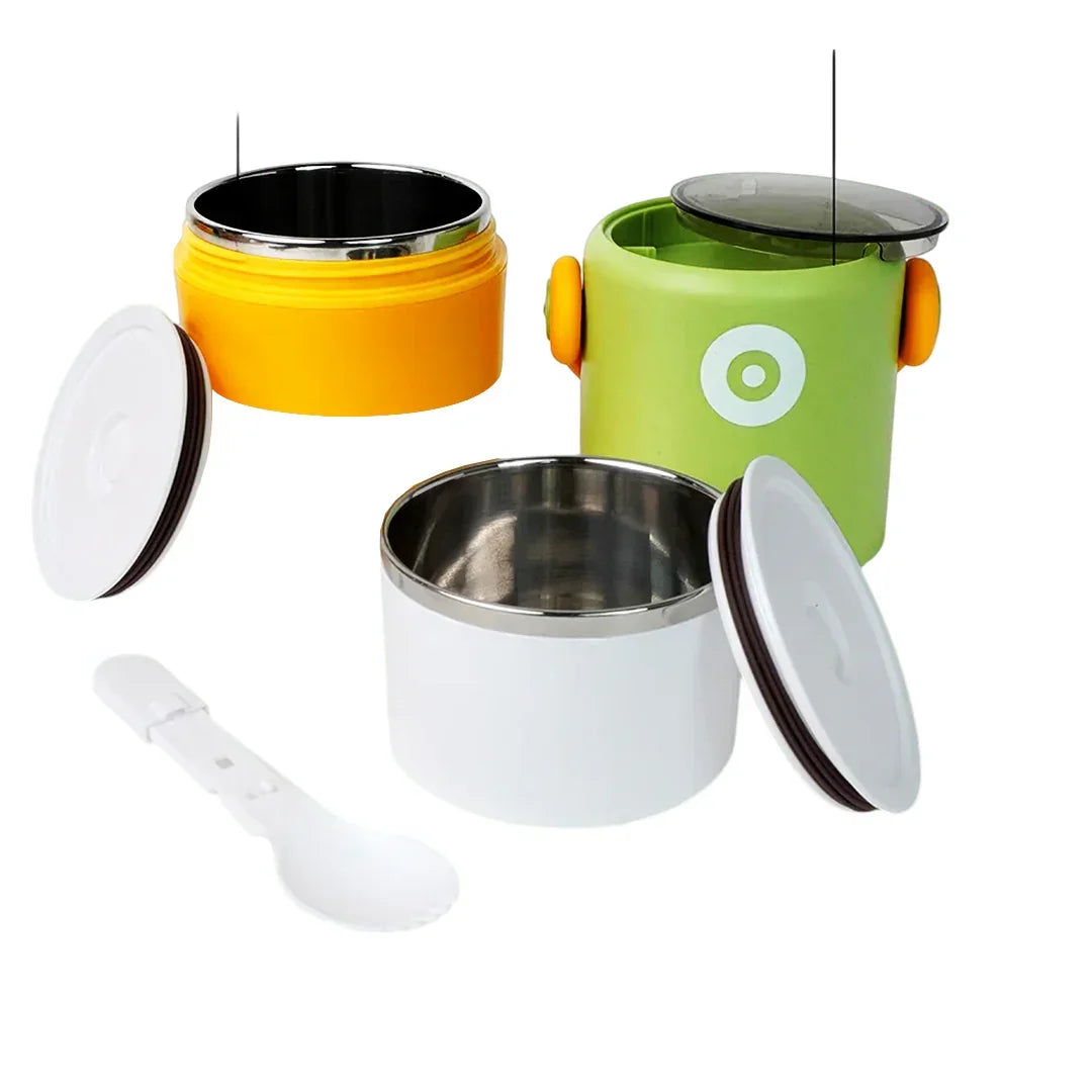 Stainless Steel Snack Tiffin Box For Kids 580 ML - Jaiman Toys