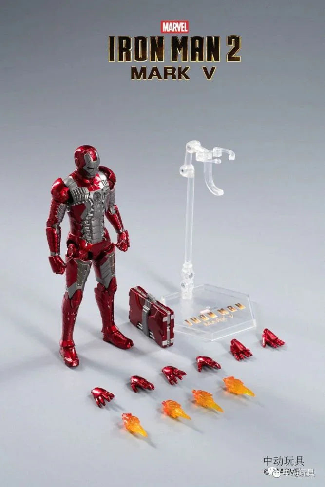 ZD Toys Ultimate Action Figure 1:10 Scale Iron Man Mark V – Marvel Studio Edition with Light‑Up Function - Jaiman Toys