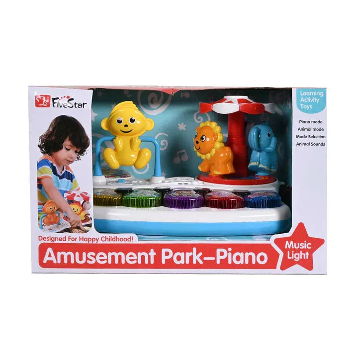 Baby Musical Toys Animal Amusement Park with Light, Kids Baby Toddler Piano Keyboard, Educational Learning Toy - Jaiman Toys