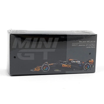MINI GT McLaren MCL60 #4 – Lando Norris – 2023 F1 Japanese GP 2nd Place – Lando Norris - Jaiman Toys