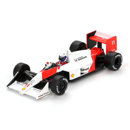 MINI GT 1:64 McLaren MP4/4 #11 Alain Prost 1988 Japanese Grand Prix 2nd Place F1 Die-Cast Model Car