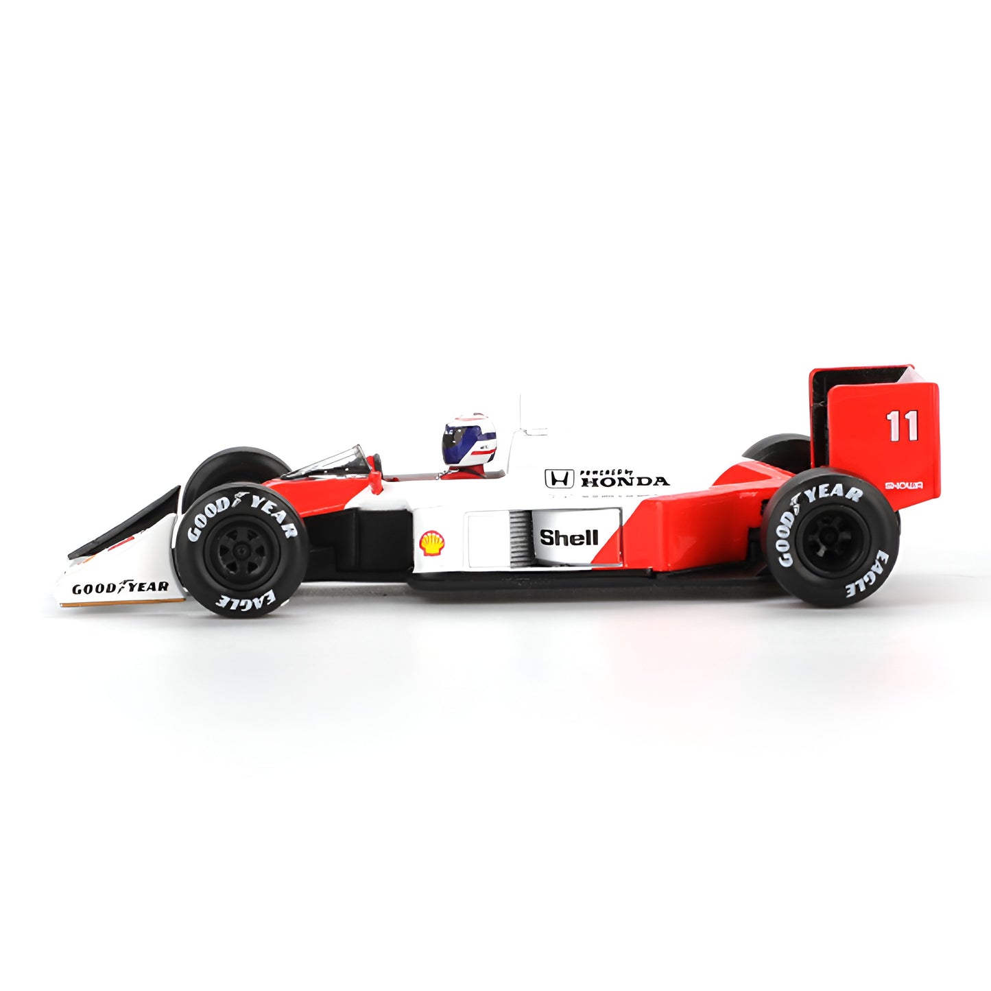 MINI GT 1:64 (Blister Pack) McLaren MP4/4 #11 Alain Prost 1988 Japanese Grand Prix 2nd Place Die-Cast F1 Model Car #1123