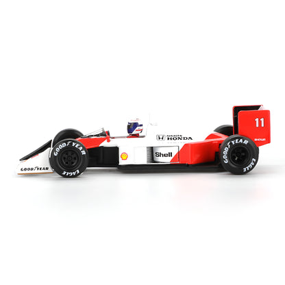 MINI GT 1:64 (Blister Pack) McLaren MP4/4 #11 Alain Prost 1988 Japanese Grand Prix 2nd Place Die-Cast F1 Model Car #1123