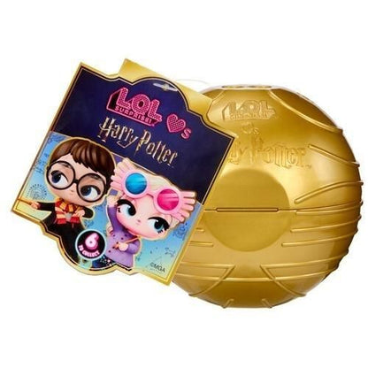 L.O.L. Surprise! Loves Harry Potter Tots Collectible Mystery Doll with 6 Surprises, Golden Snitch Ball & Display Stand-1 Pc