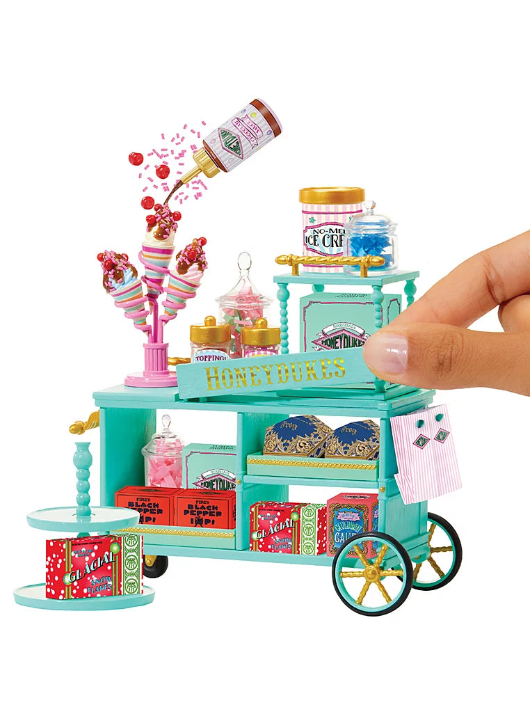 MGA’s Miniverse Make It Mini Harry Potter Honeydukes Build Your Own Trolley 50+ Pieces DIY Miniature Collectible Craft Kit with Candy Shop Accessories, Mini Food & Sweet Displays, Trolley Building Pieces, Creative Activity & Display Set for Kids