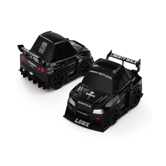 Mini GT Qube Carz Nissan LB-ER34 Super Silhouette SKYLINE Black – Blister Pack