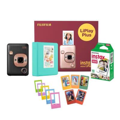 Fuji Instax mini Liplay Plus Camera (With Film) Black - Jaiman Toys