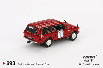 Mini GT 1:64 Range Rover 1971 International Hillrally Winner #893 | Classic Off-Road Diecast Model (Blister Pack)