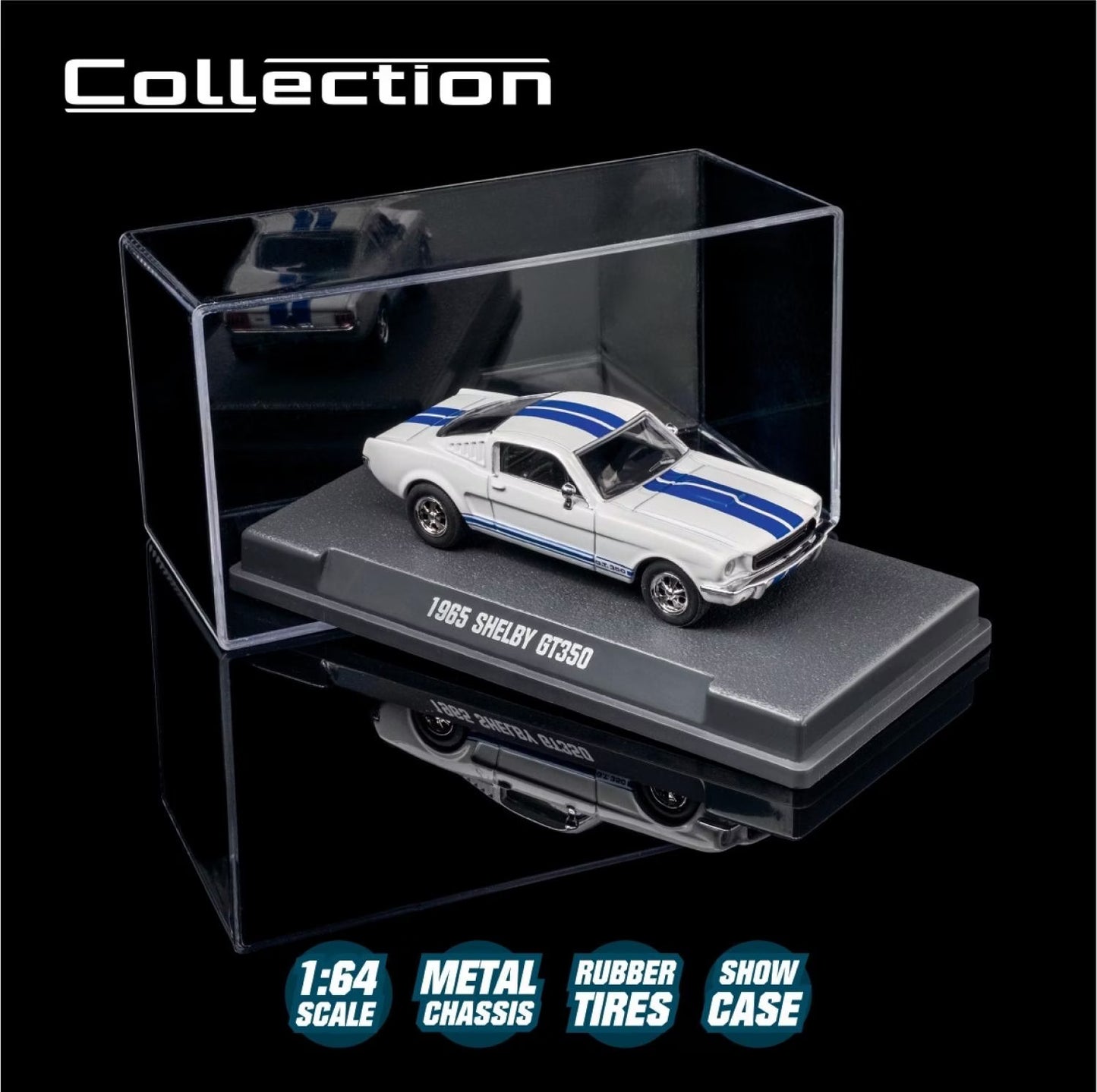 Majorette Collection 1965 SHELBY GT350 (Premium Collectible) -Diecast Car - Jaiman Toys