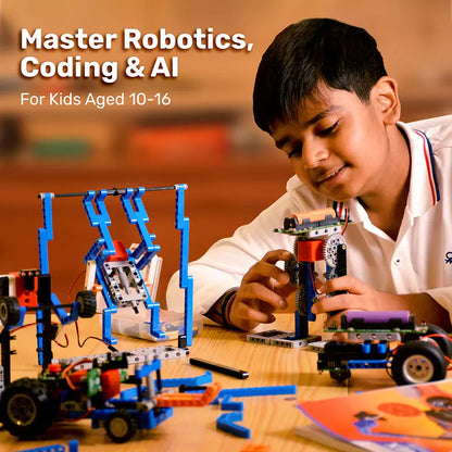 MEX Robotics Advanced Kit | Premium STEM, Coding & AI Kit for Ages 10-16