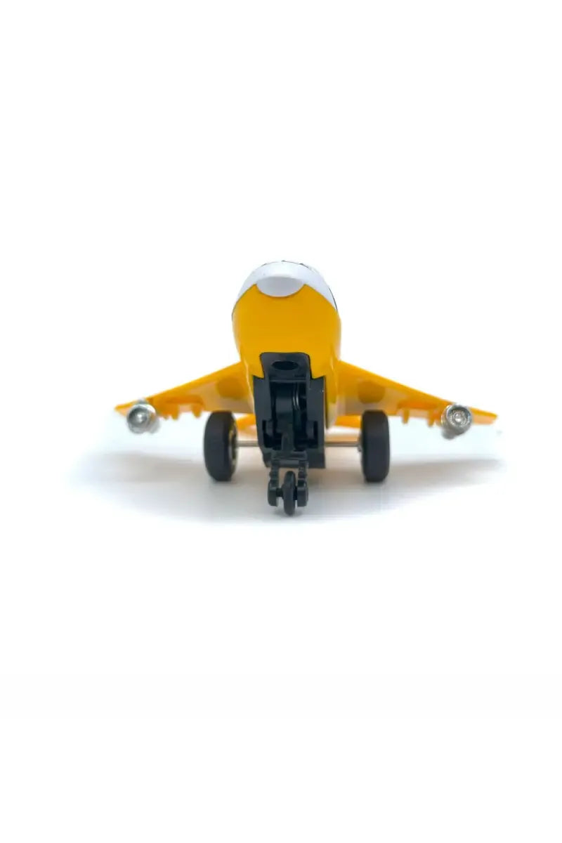 Centy Fly High Press & Go Mini Jet A-747 Yellow Wings Toy Airplane | Friction Powered Aircraft Toy for Kids 3+ | BGX