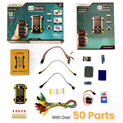 Avishkaar IoT Starter Kit | 100-Project IoT & Electronics Kit for Kids 12+