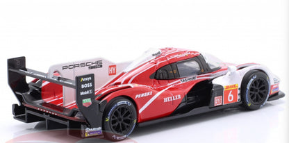 Bburago 1:24 Porsche 963 No. 6 2024 Racing Car Die-Cast Model | 4.6L Turbo V8 Motorsport Replica