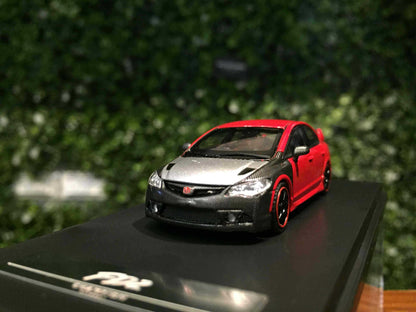 Champion 1:64 Honda Civic (FD2) Mugen RR Silver/Red – Diecast Car Model - Jaiman Toys