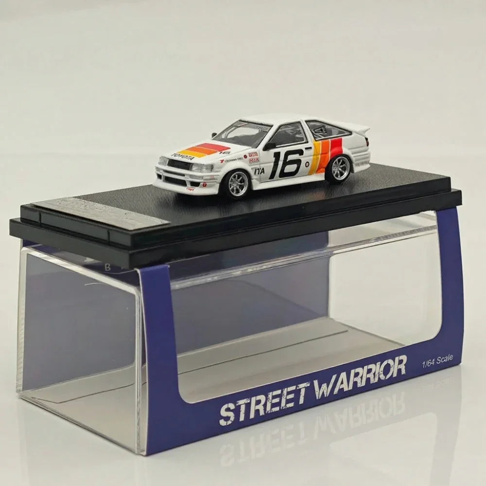 Street Weapon 1:64 AE86 RWB 16" White Diecast Model Cars Limited - Jaiman Toys