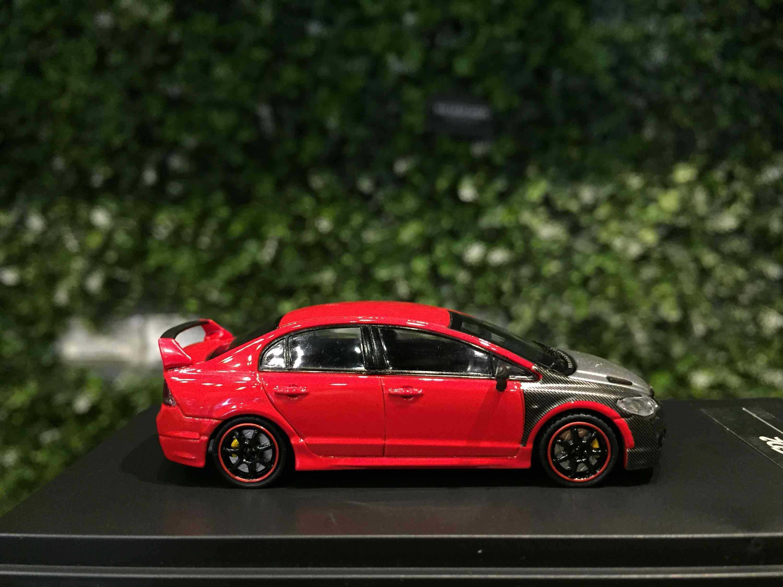 Champion 1:64 Honda Civic (FD2) Mugen RR Silver/Red – Diecast Car