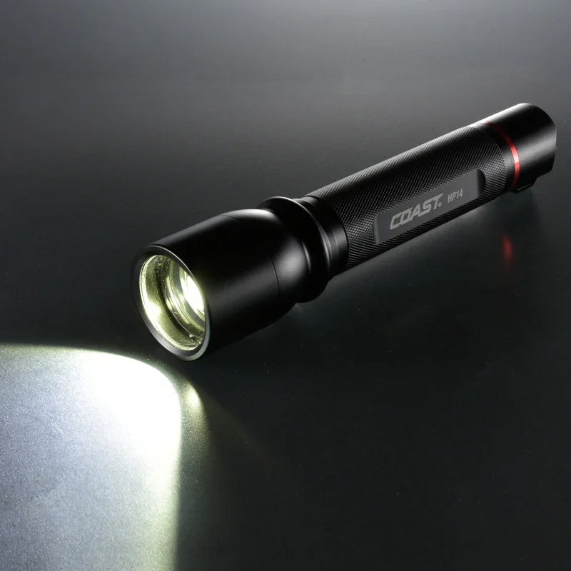 COAST HP14 the focusable LED flashlight with Slide Focus and 4 batteries included - Jaiman Toys