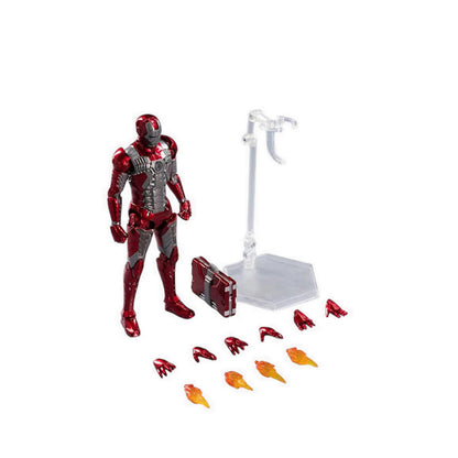 ZD Toys Marvel Avengers 1/10 Iron Man MK5 Action Figure with Lighting Function