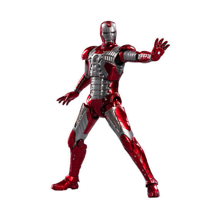 ZD Toys 1:10 Iron Man MK5 Luminous Version (1907-05) | Light-Up Function Arc Reactor | Scale Marvel Collectible Action Figure