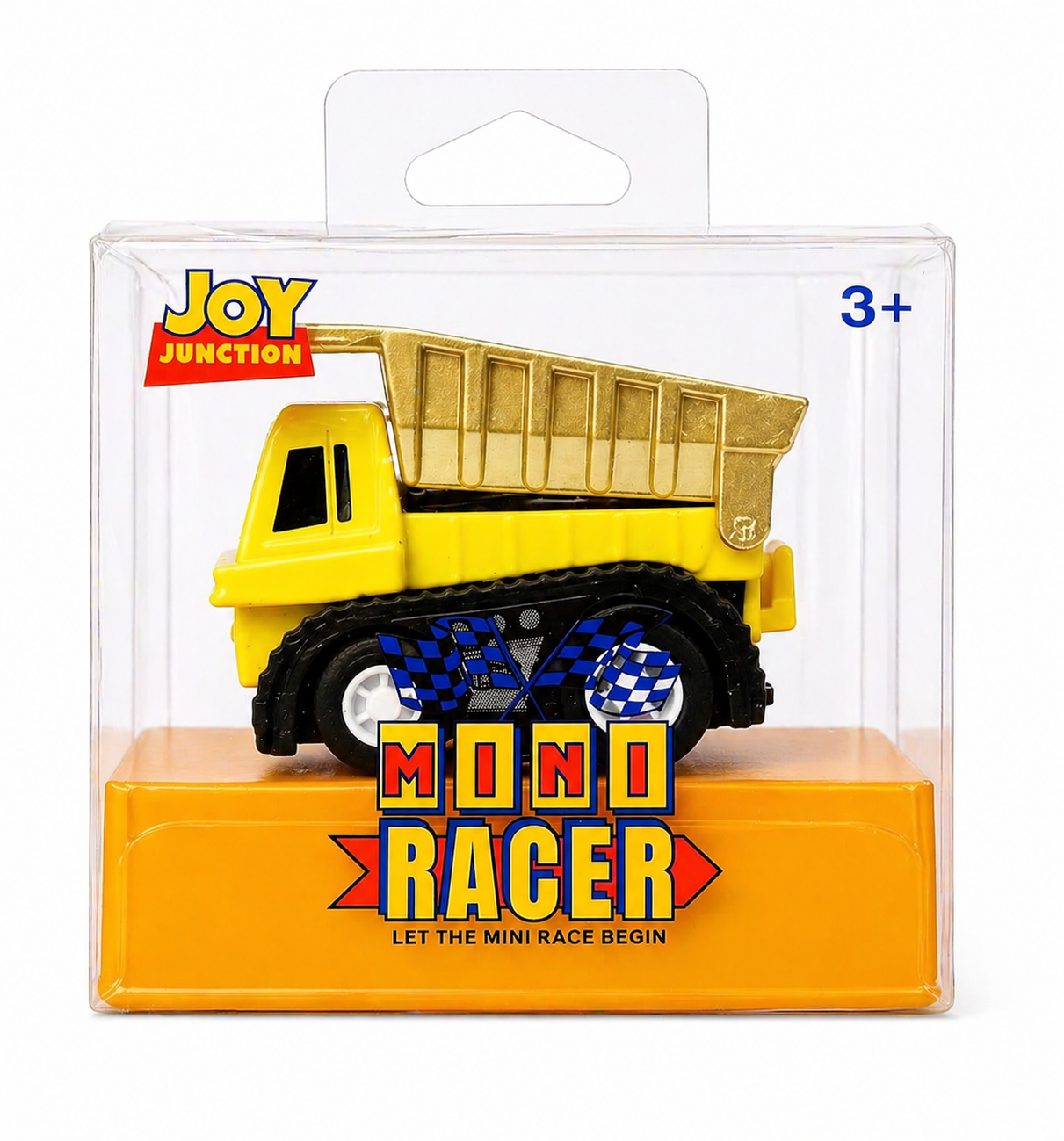 Joy Junction 1:64 Mini Racer Alloy Metal Dump Truck Toy with Pull-Back Action – Construction Tipper Diecast Vehicle for Kids (3+ Years)