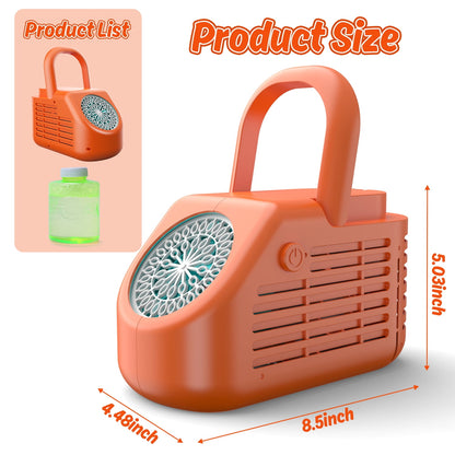 Automatic Portable Bubble Machine with Carry Handle – Bubble Maker Toy for Kids 3+ Years