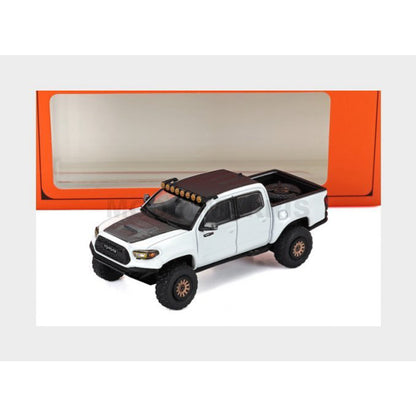 GCD 1:64 Toyota Tacoma TRD PRO — Ice Cap White with Black Roof, Limited Edition Die‑Cast Model