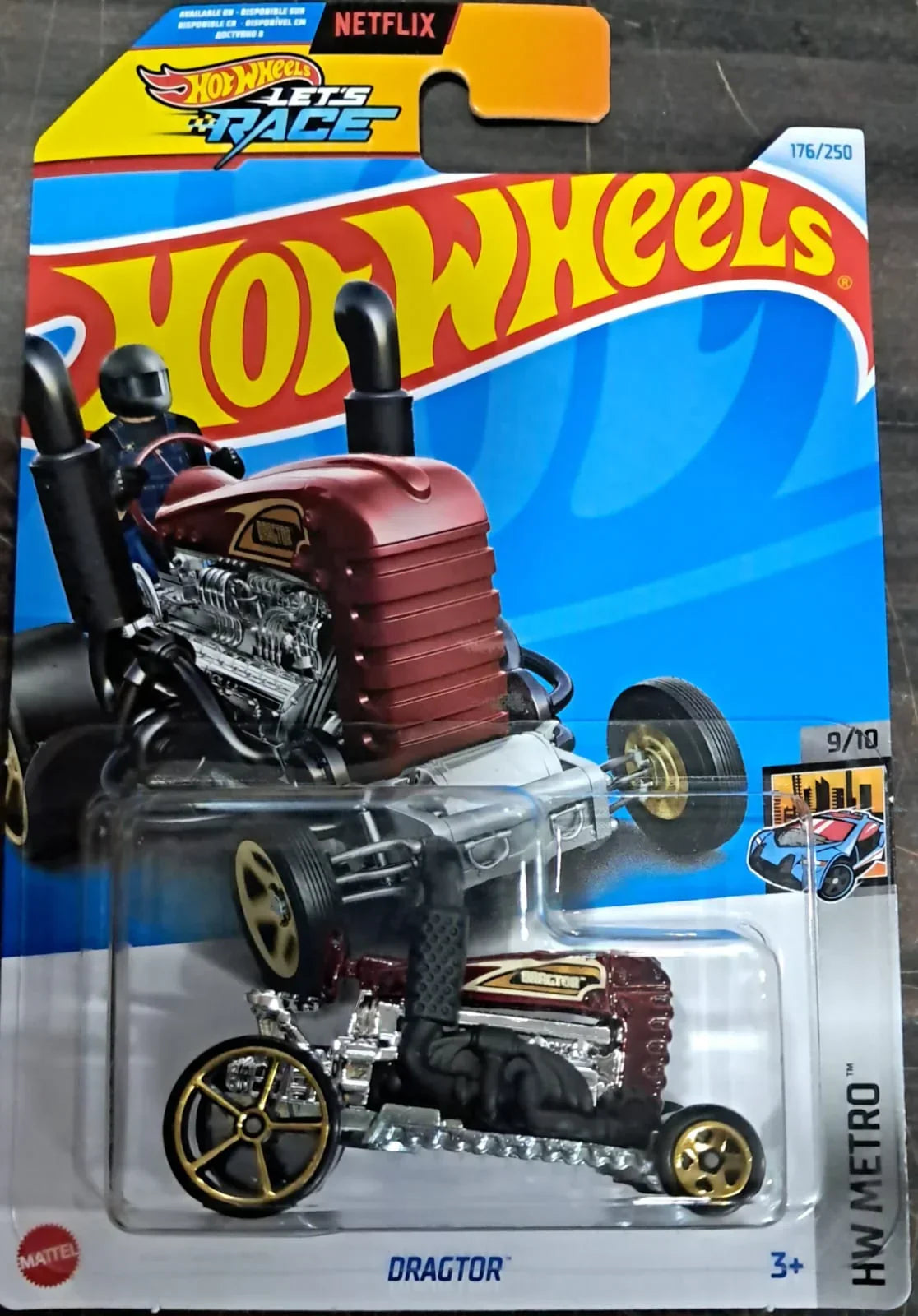 Hot Wheels 1:64 Scale 5-Car Set – Mazda MX-5 Miata 2025 Dream Garage, '22 Ford Maverick Custom, HW 4-Trac Race Day, '67 Austin Mini Van Art Cars & Dragtor