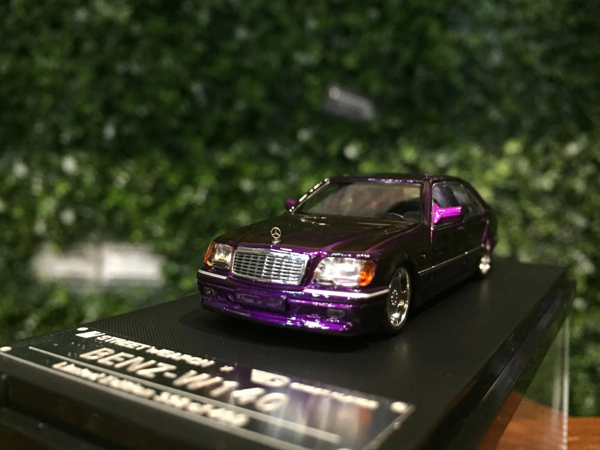Street Weapon BENZ-W140 Purple Diecast 1:64 Scale Car Model - Jaiman Toys
