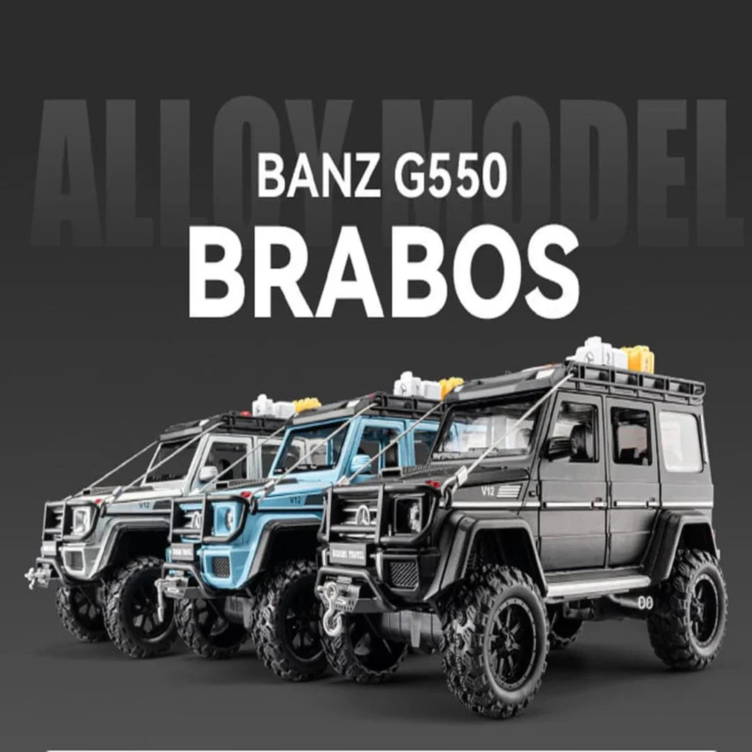 CHE-ZHI Mercades-Banz G550 4x4 Limited Edition Diecast Sports car Modified Pull Back Car with  Openable Doors & Sound Light Diecast Car  Model