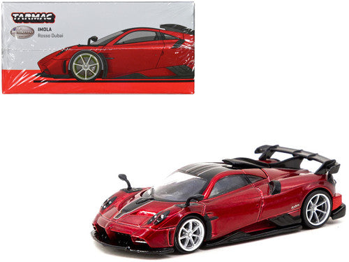 Tarmac Works GLOBAL64 1:64 Pagani Imola Rosso Dubai Diecast Model Car (T64G-TL046-RE)