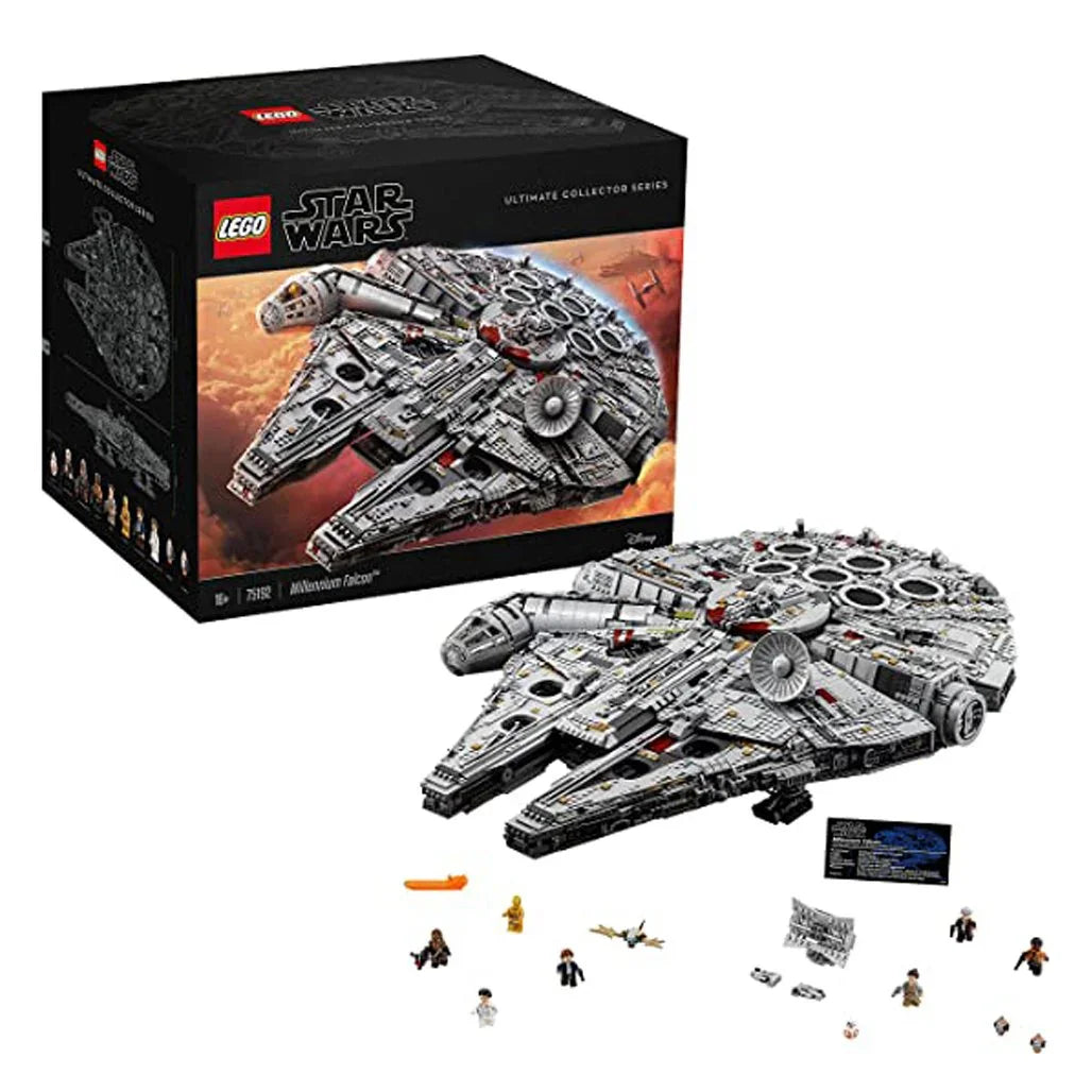 LEGO Star Wars Ultimate Millennium Falcon 75192 Expert Building Kit and Starship Model, Best Gift and Movie Collectible for Adults (7541 Pieces) - Jaiman Toys