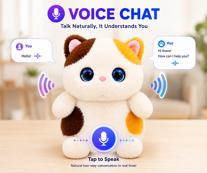 Breatoi! Smart AI Companion Robot Pet | Voice Chat, Emotional Interaction, App-Controlled Desktop AI Robot | Wi-Fi & Bluetooth Interactive Smart Companion for Kids & Adults - Luna