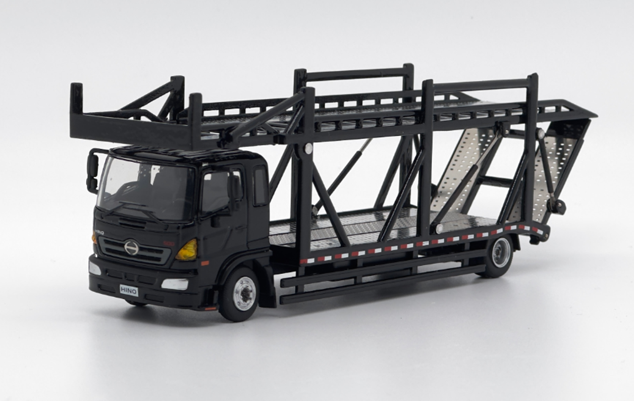 Tiny City Die-cast Model Car - HINO500 Covered Vehicle Transporter (Black)