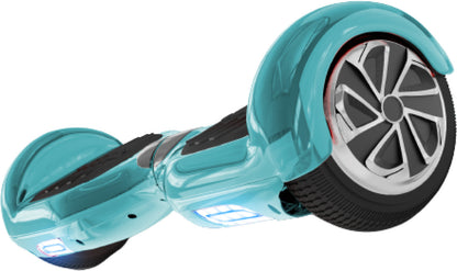 Uboard Classic 6.5 Inch Self Balancing Hoverboard with Inbuilt Bluetooth Speaker, LED Headlights, Dual Motor, Rechargeable Battery, Non-Slip Foot Pads, Smooth Ride, Electric Ride-On Scooter for Kids, Teens & Adults | Blue Miliatry