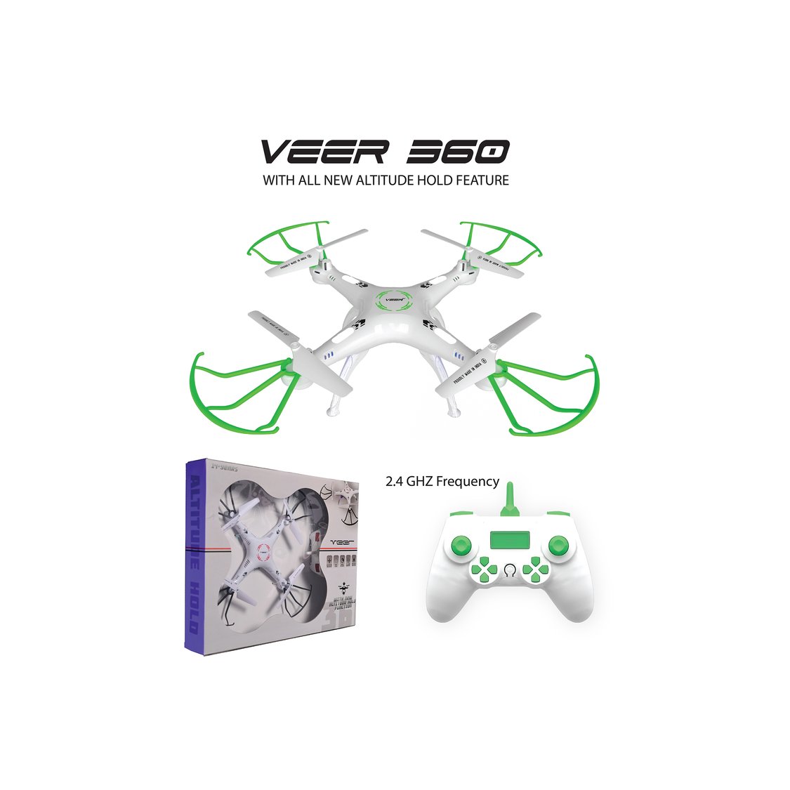VEER 360 | Altitude Holding Drone | Double Battery-Double Fun - ASSORTED COLOR