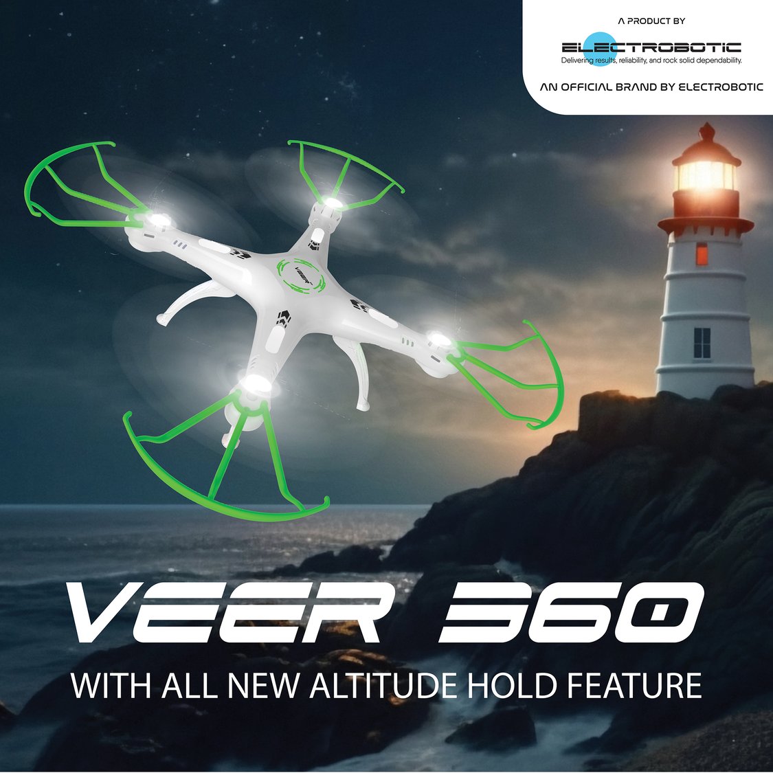 VEER 360 | Altitude Holding Drone | Double Battery-Double Fun - ASSORTED COLOR