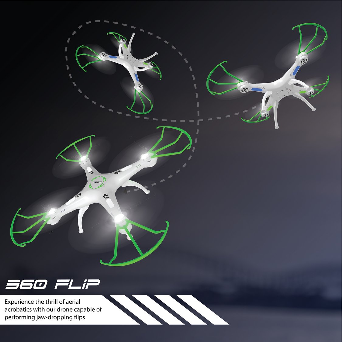 VEER 360 | Altitude Holding Drone | Double Battery-Double Fun - ASSORTED COLOR