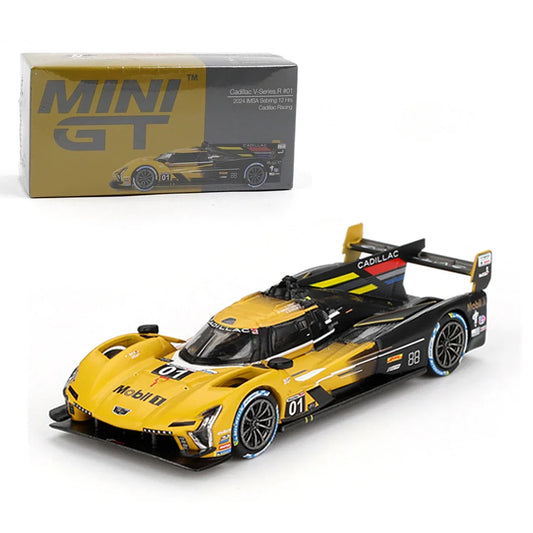 Mini GT 1:64 Cadillac V-Series.R #01 2024 IMSA Sebring 12HRS Cadillac Racing Diecast Model Car
