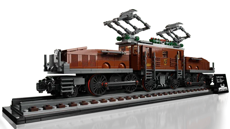 LEGO Crocodile Locomotive 10277 Building Kit; Recreate the Iconic Crocodile Locomotive with This Train Model