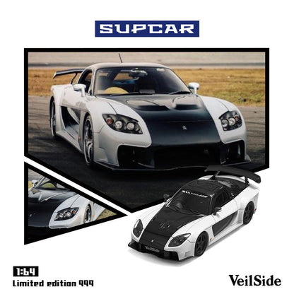 SUPCAR 1:64 Mazda RX-7 VeilSide Diecast Model Car | Limited Edition 999 Pieces | Premium JDM Collectible
