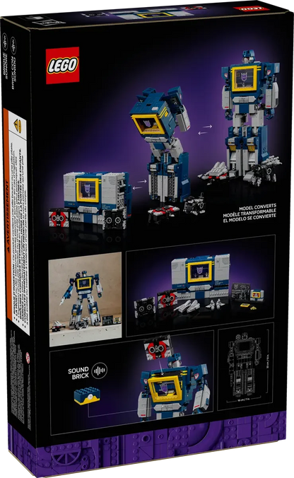 LEGO Icons 10358 Transformers: Soundwave Building Set – 1505 Pieces, Transforming Robot & Cassette Player Model