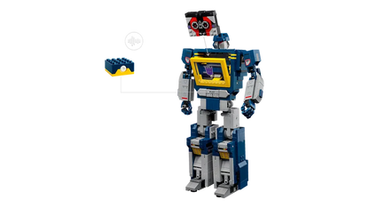 LEGO Icons 10358 Transformers: Soundwave Building Set – 1505 Pieces, Transforming Robot & Cassette Player Model