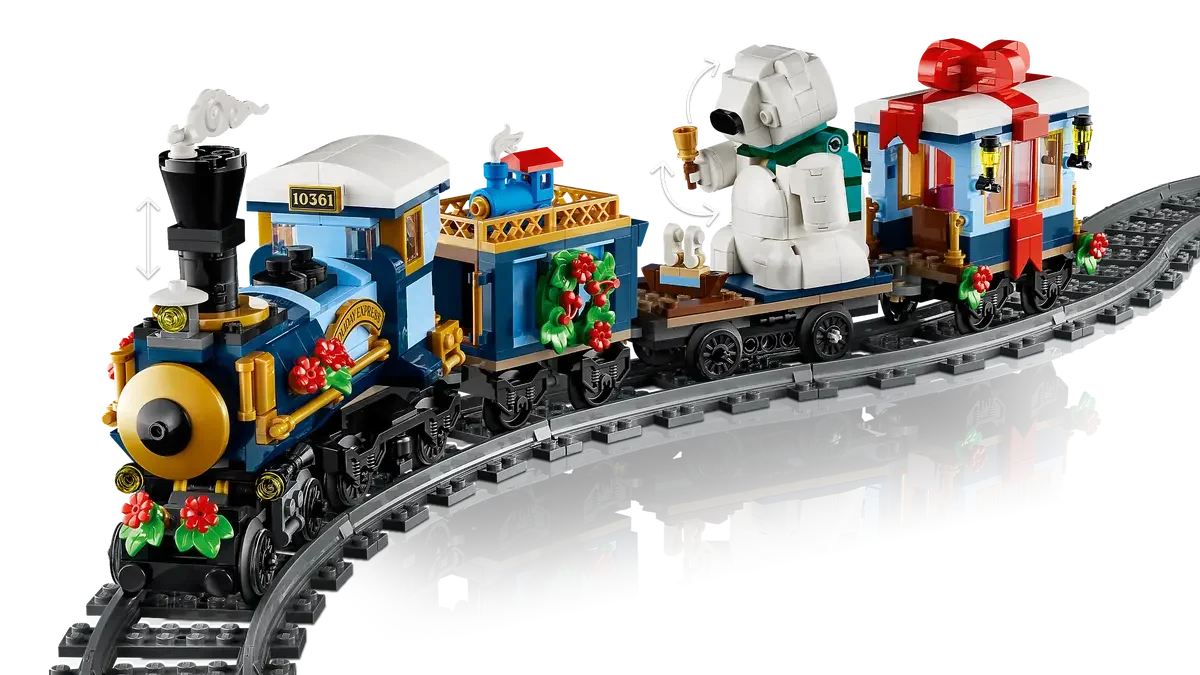 LEGO 10361 Holiday Express Train – Christmas Building Set (956 Pieces) | Festive Collectible Train Toy For Adults & Kids