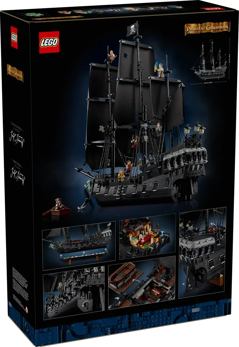 LEGO® 10365 Icons Captain Jack Sparrow’s Pirate Ship – Collectible Pirates of the Caribbean Ship Model ( 2862 Pieces)