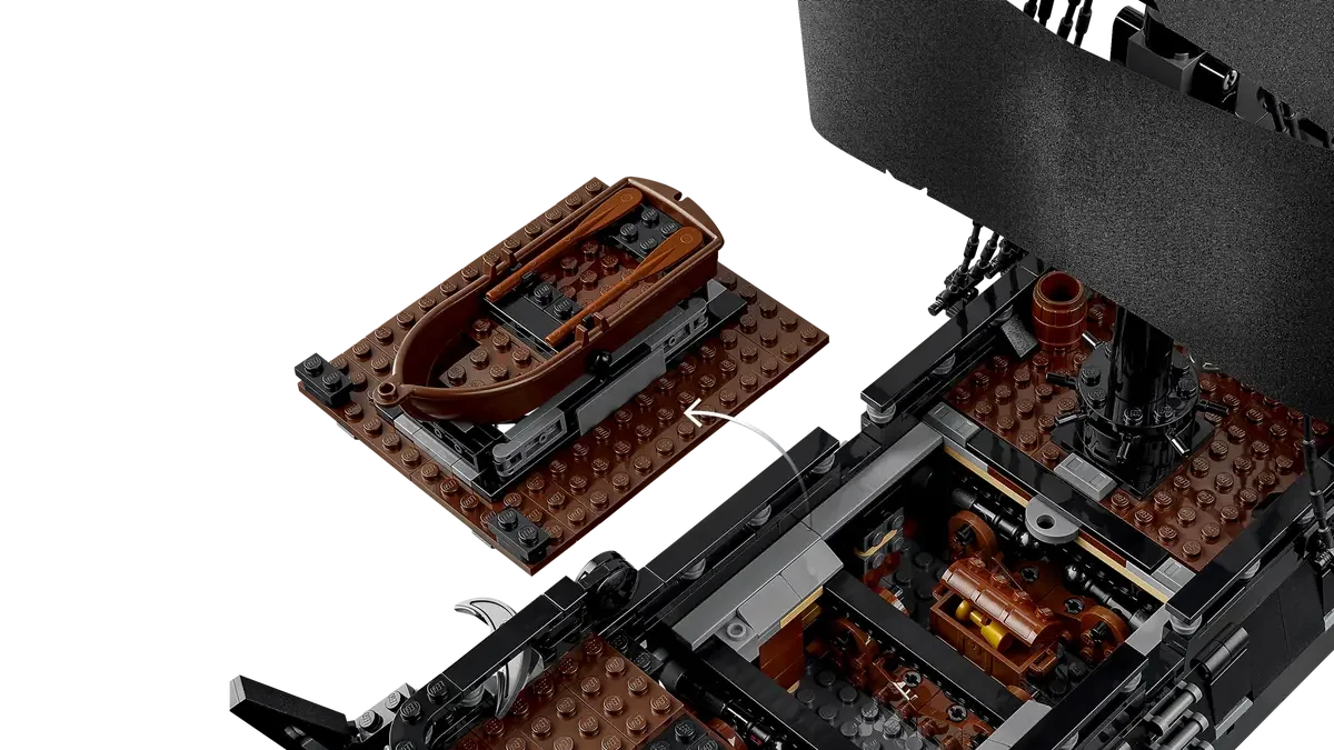 LEGO® 10365 Icons Captain Jack Sparrow’s Pirate Ship – Collectible Pirates of the Caribbean Ship Model ( 2862 Pieces)