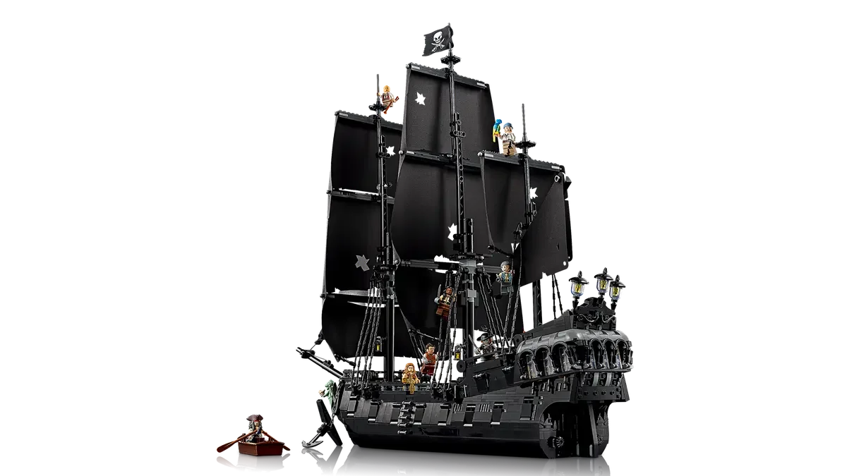 LEGO® 10365 Icons Captain Jack Sparrow’s Pirate Ship – Collectible Pirates of the Caribbean Ship Model ( 2862 Pieces)