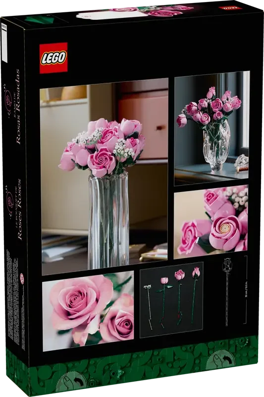 LEGO® Icons Botanical Collection – Bouquet of Pink Roses (10374) | 789 Pieces - Jaiman Toys