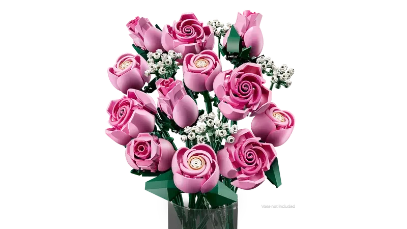LEGO® Icons Botanical Collection – Bouquet of Pink Roses (10374) | 789 Pieces - Jaiman Toys